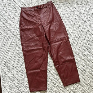 NWT Worthington Leather Pants | Faux Leather Pants | Red Leather Pants | Leather